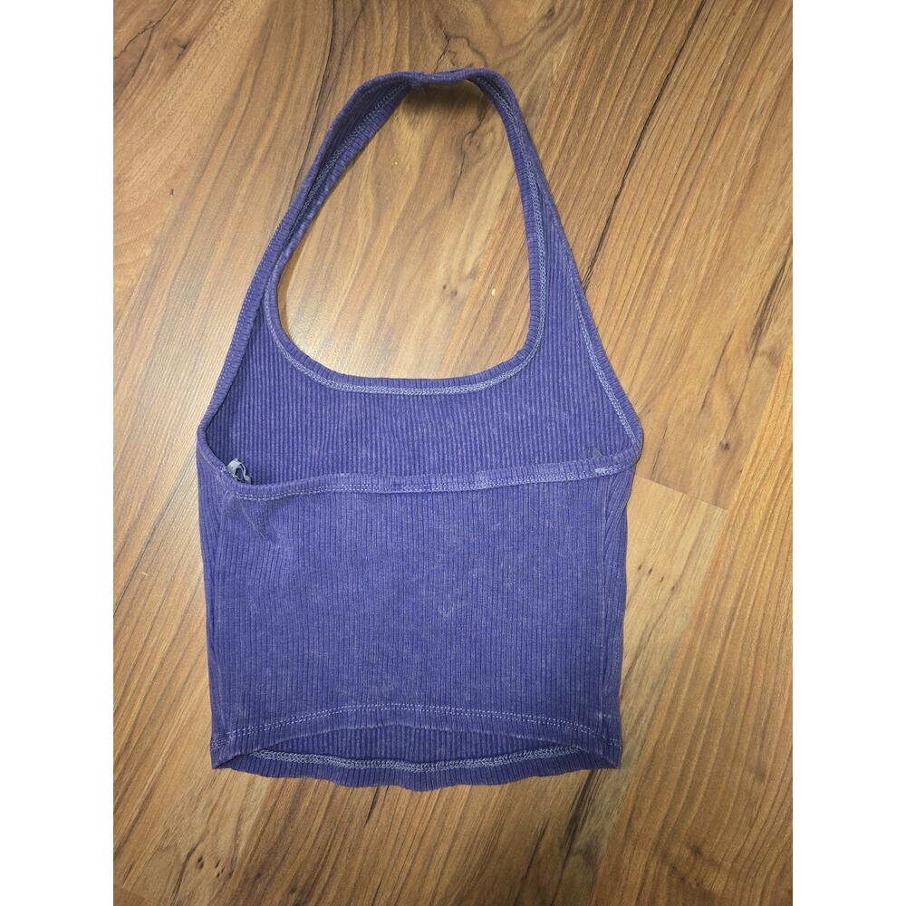 Women's Ribbed Halter Top - Wild Fable Navy Juniors XXS 6527 - Picture 3 of 5